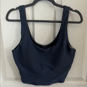 CALIA by Carrie Underwood Navy Scoop Neck Swim Top